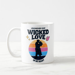 Wickte Liebe   Liebe in jedem Schlag meines Herzen Kaffeetasse