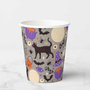 Wickwiederholt Fun Halloween-Party Pappbecher