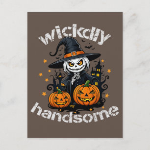 Wickwiederholt Handsome Pumpkin King Postkarte