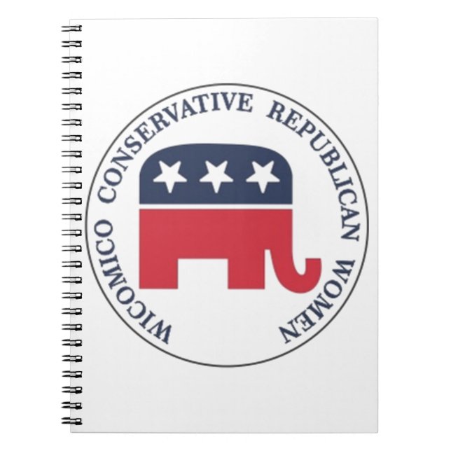 Wicomico Konservative Republikanische Frauen-Noteb Notizblock (Vorderseite)
