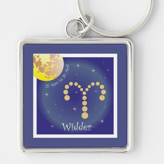 Widder 21. bis 20. April Schlüsselanhänger (Vorne)