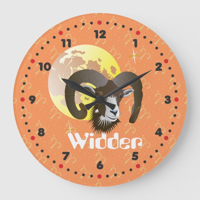 Widder 21. März bis 20. April Uhr (Vorderseite)