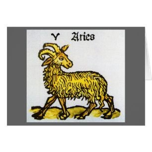 Widder, das goldene Lamm, Vintage-Sternzeichen