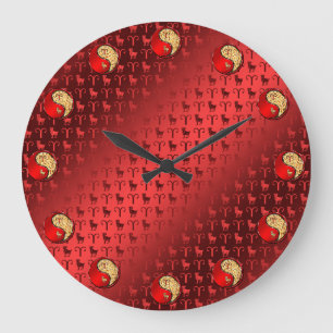 Widder das Lamm Große Wanduhr