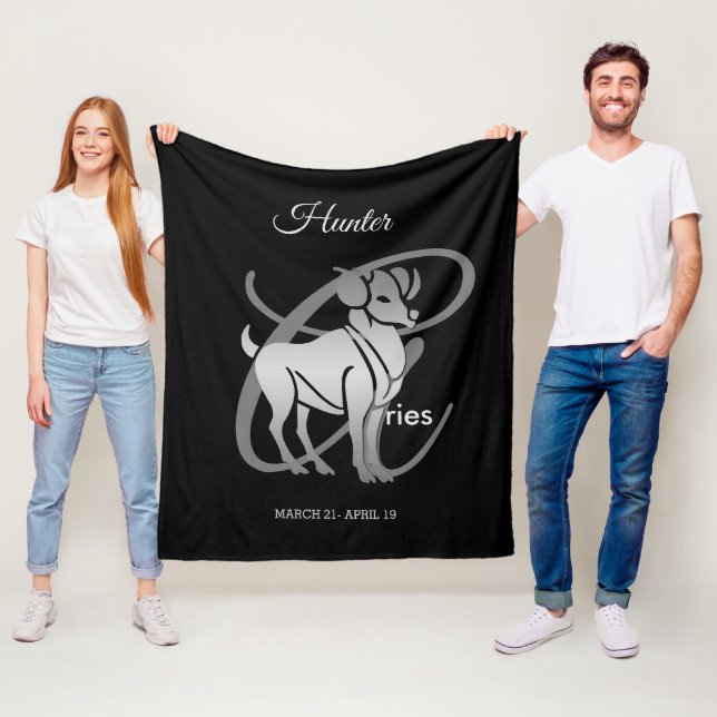Widder das RAM - Tierkreis-Zeichen Fleecedecke (Beispiel)