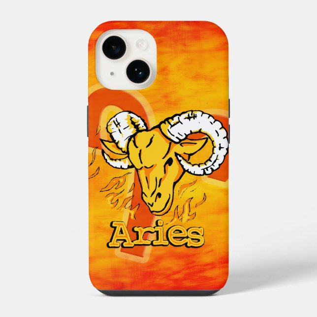 Widder Der Ramme Sternzeichen Feuerzeichen  iPhone Hülle (Rückseite)