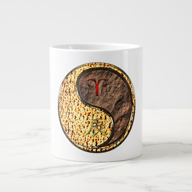 Widder & Erddrache Jumbo-Tasse (Vorderseite)