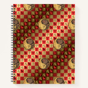 Widder & Erde Ratte Spiralblock Notizbuch