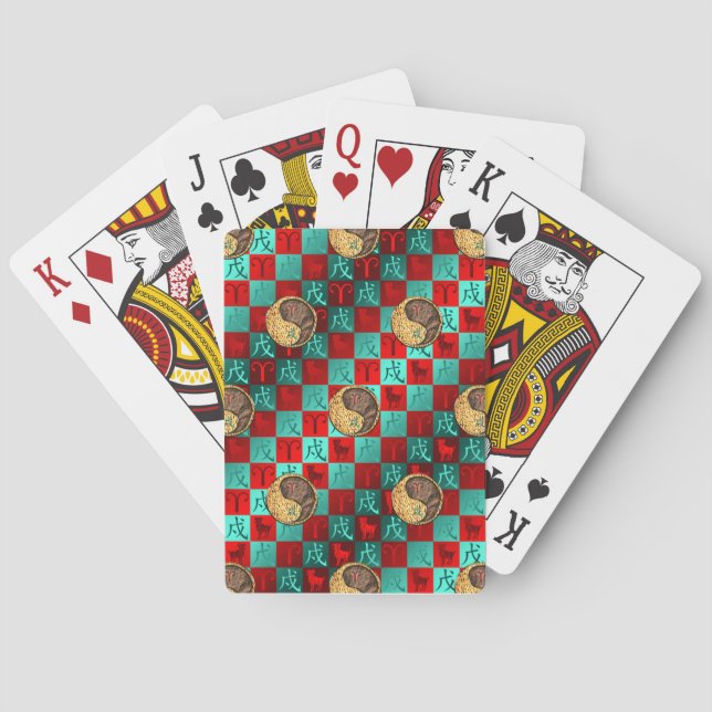 Widder & Erdhund Spielkarten (Rückseite)
