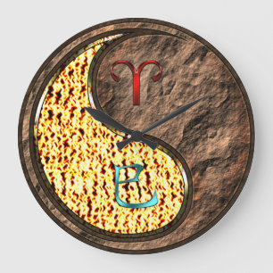 Widder & Erdnatter Große Wanduhr