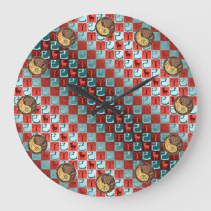 Widder & Erdnatter Große Wanduhr