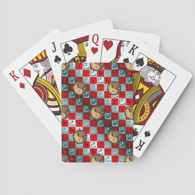 Widder & Erdnatter Spielkarten (Rückseite)