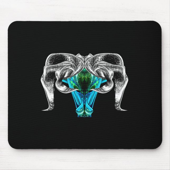 Widder – Feuer inmitten der Sterne Mousepad (Vorne)