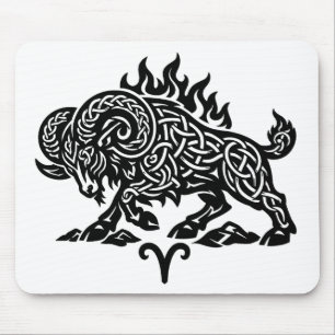 Widder Feuer‑Widder – keltische verfluchte Tinte Z Mousepad