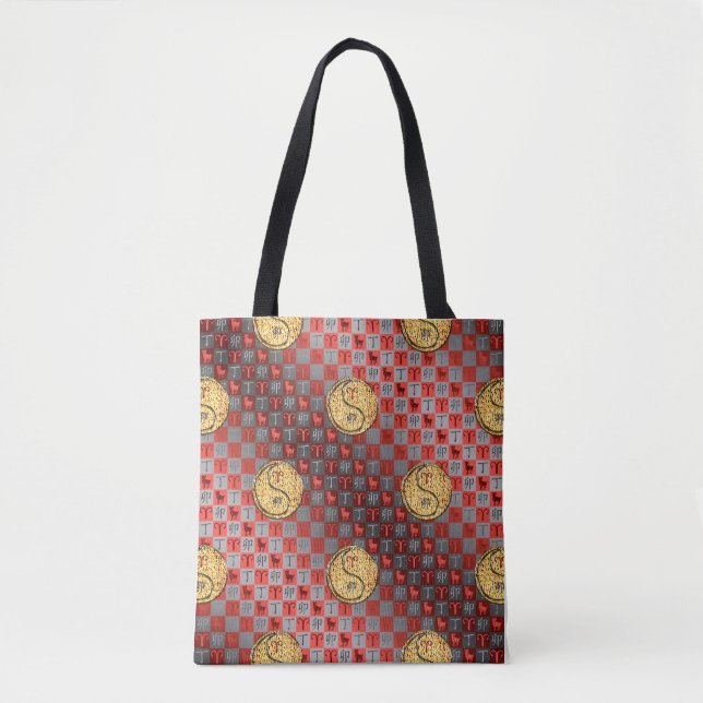 Widder & Feuerkaninchen Tasche (Vorderseite)