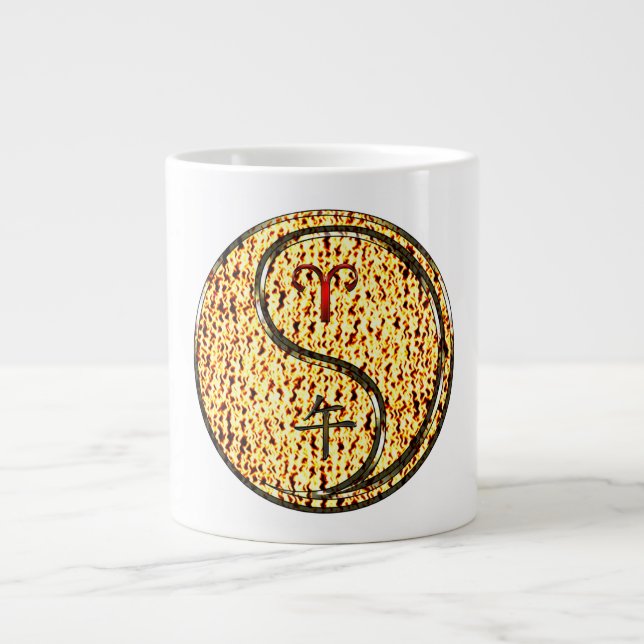 Widder & Feuerpferd Jumbo-Tasse (Vorderseite)