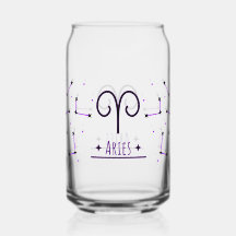 Widder Glasgeschenk für das Sternzeichen Widder