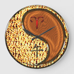 Widder & Holzpferd Große Wanduhr