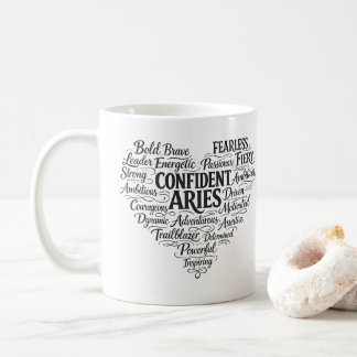 Widder Kaffeetasse | Sternzeichen Wortwolke