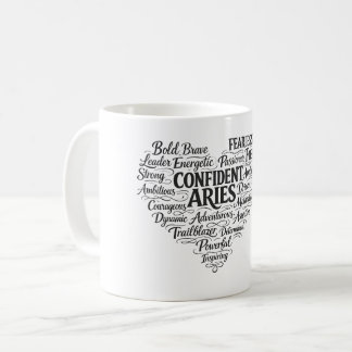 Widder Kaffeetasse | Sternzeichen Wortwolke