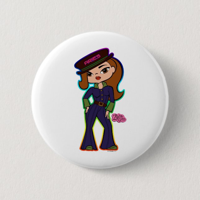 Widder-Knopf Button (Vorderseite)