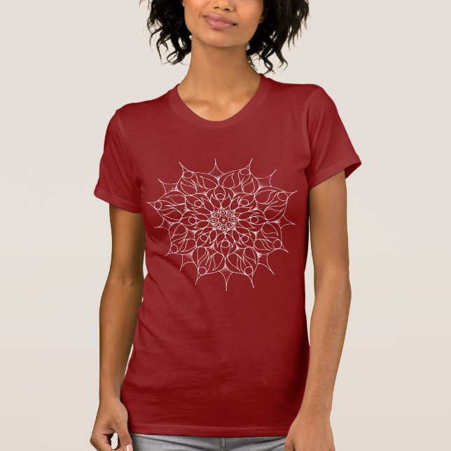Widder-Mandala T-Shirt (Vorderseite)