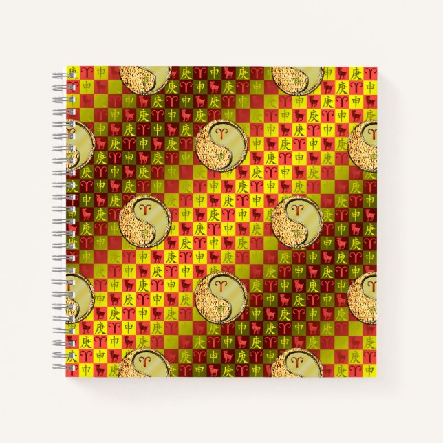 Widder & Metallaffe Notizbuch (Vorderseite)