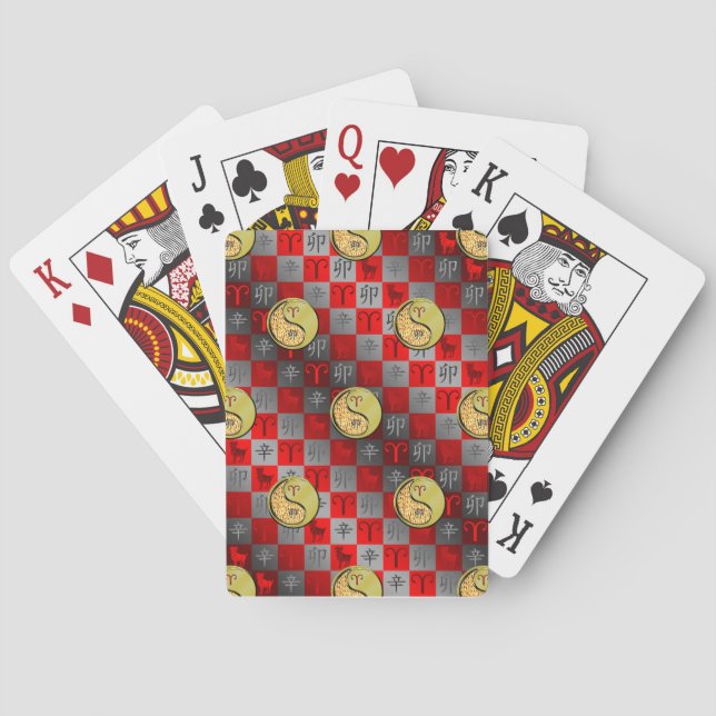 Widder & Metallhase Spielkarten (Rückseite)