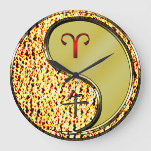 Widder & Metallpferd Große Wanduhr