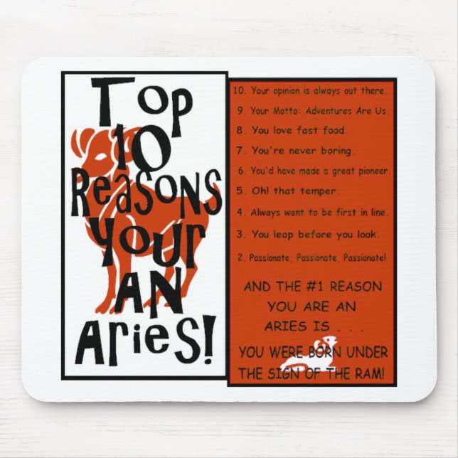 Widder Mousepad (Vorne)