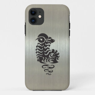 Widder-RAM-Silhouette mit metallischem Effekt Case-Mate iPhone Hülle