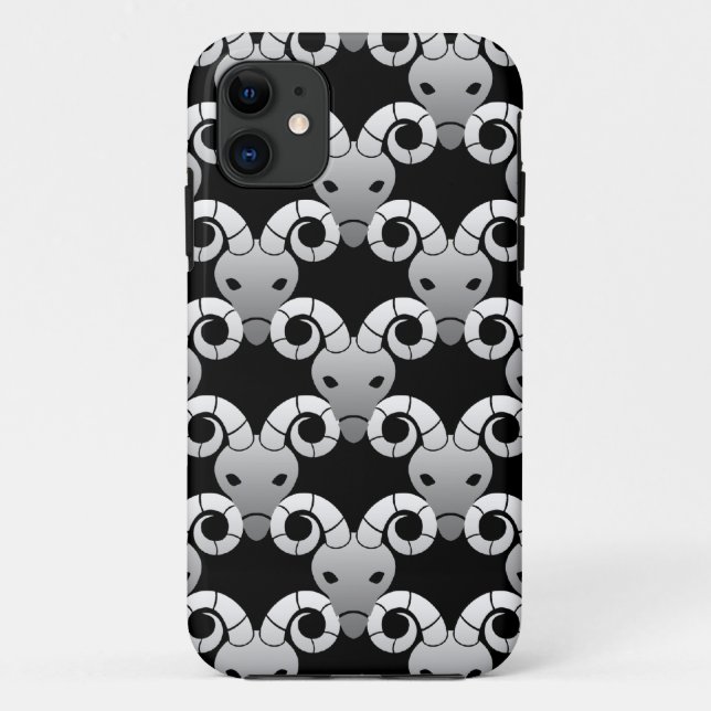 Widder Ram Zodiac Muster Case-Mate iPhone Hülle (Rückseite)