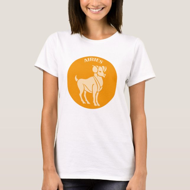 Widder, Sternzeichen, Horoskop, Astrologie T-Shirt (Vorderseite)