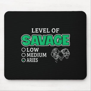 Widder-Sternzeichen-Level an frechem lustigen Zita Mousepad