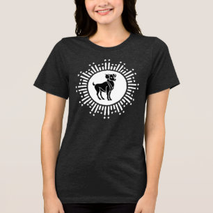 Widder-Sternzeichen-Widder-Kosmisches Sternenburst Tri-Blend Shirt