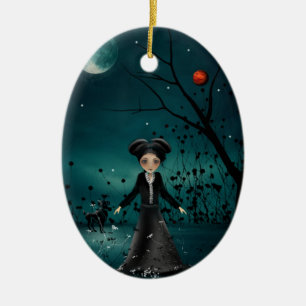 Widder - Tierkreis-Mädchen - Verzierungen Keramik Ornament