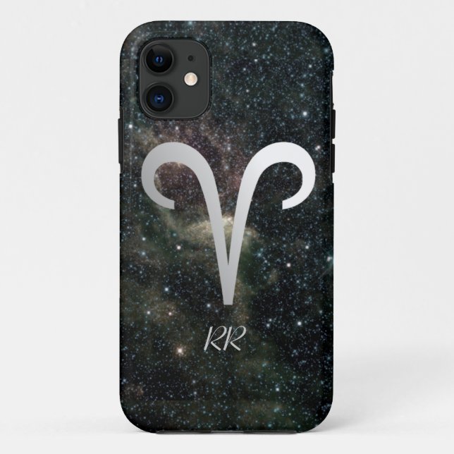 Widder-Tierkreis-Stern-Zeichen auf Universum Case-Mate iPhone Hülle (Rückseite)
