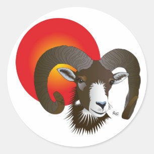 Widder - Tierkreiszeichen Aufkleber