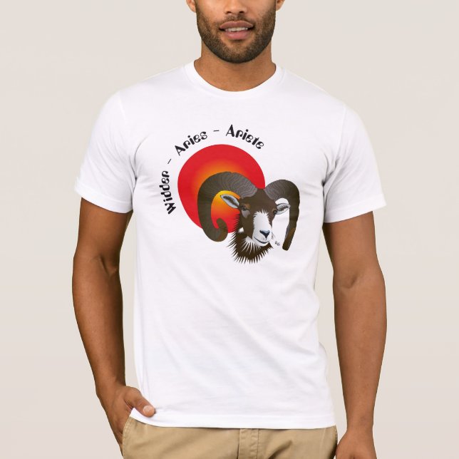 Widder - Tierkreiszeichen T-Shirt (Vorderseite)