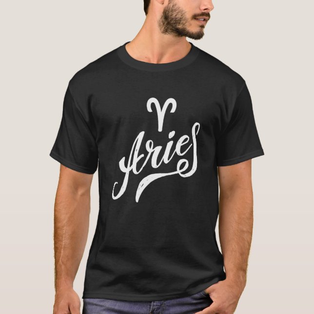 Widder Tierkreiszeichen T-Shirt (Vorderseite)