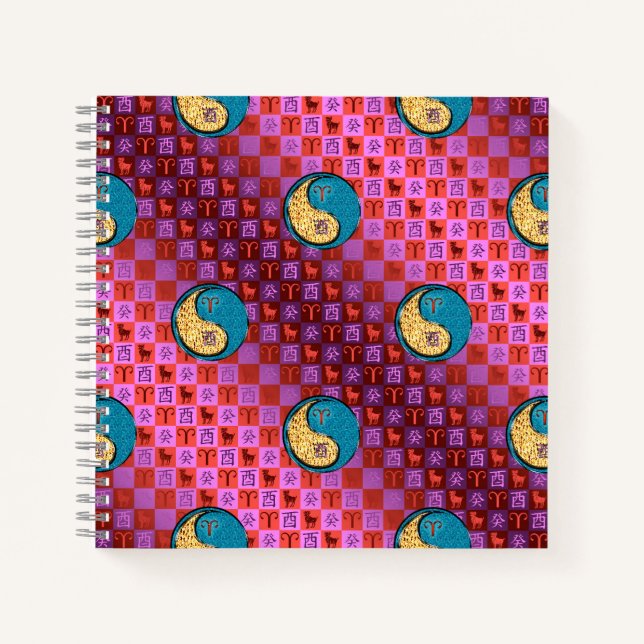 Widder und Wasserhahn Notizbuch (Vorderseite)