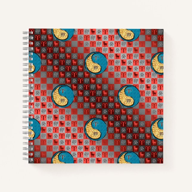 Widder & Wasser Kaninchen Notizbuch (Vorderseite)
