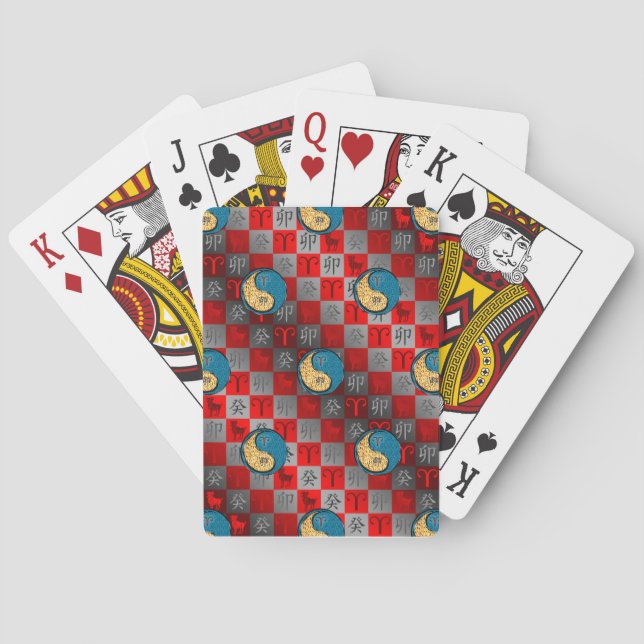 Widder & Wasser Kaninchen Spielkarten (Rückseite)