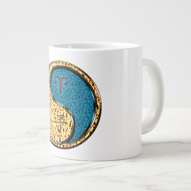 Widder & Wasser-Ratte Jumbo-Tasse (Vorderseite Rechts)