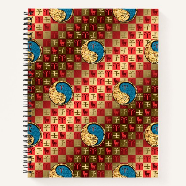 Widder & Wasser-Ratte Notizbuch (Vorderseite)