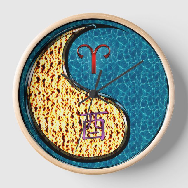 Widder & Wasserhahn Uhr (Vorderseite)