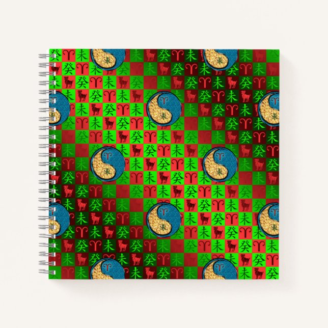 Widder & Wasserziege Notizbuch (Vorderseite)