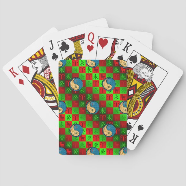 Widder & Wasserziege Spielkarten (Rückseite)