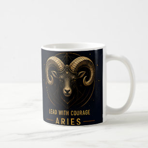 Widder-Widder-Symbol Starke Tapferkeit Astrologie- Kaffeetasse