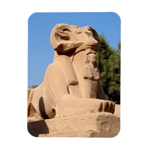 Widderköpfige Sphinx im Karnak-Tempel - Ägypten Magnet
